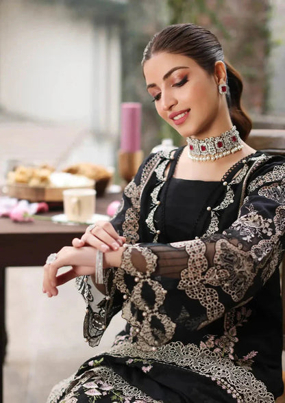 Veezal - Unstitched Luxury Lawn Heavy Embroidered 3PC Suit - VL1302