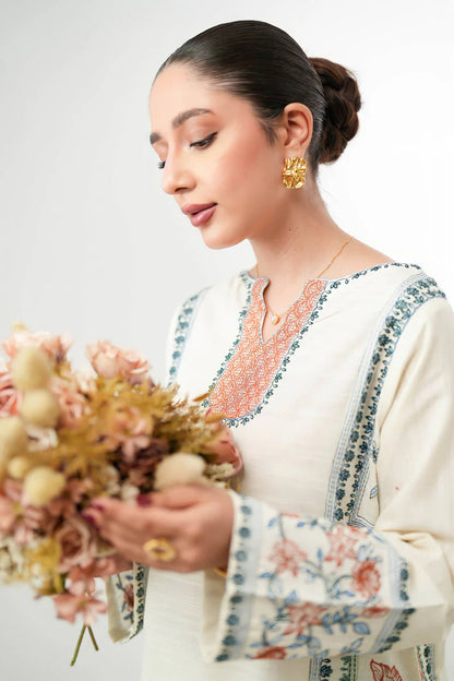 Zaib, unstitched 2 piece embroidered summer suit. VL898