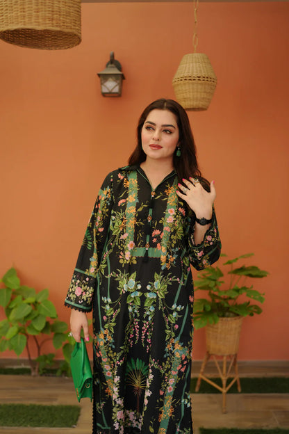 Aneela's 3PCS UNSTITCHED SUIT FABRIC Digtal printed Silk - VL1486