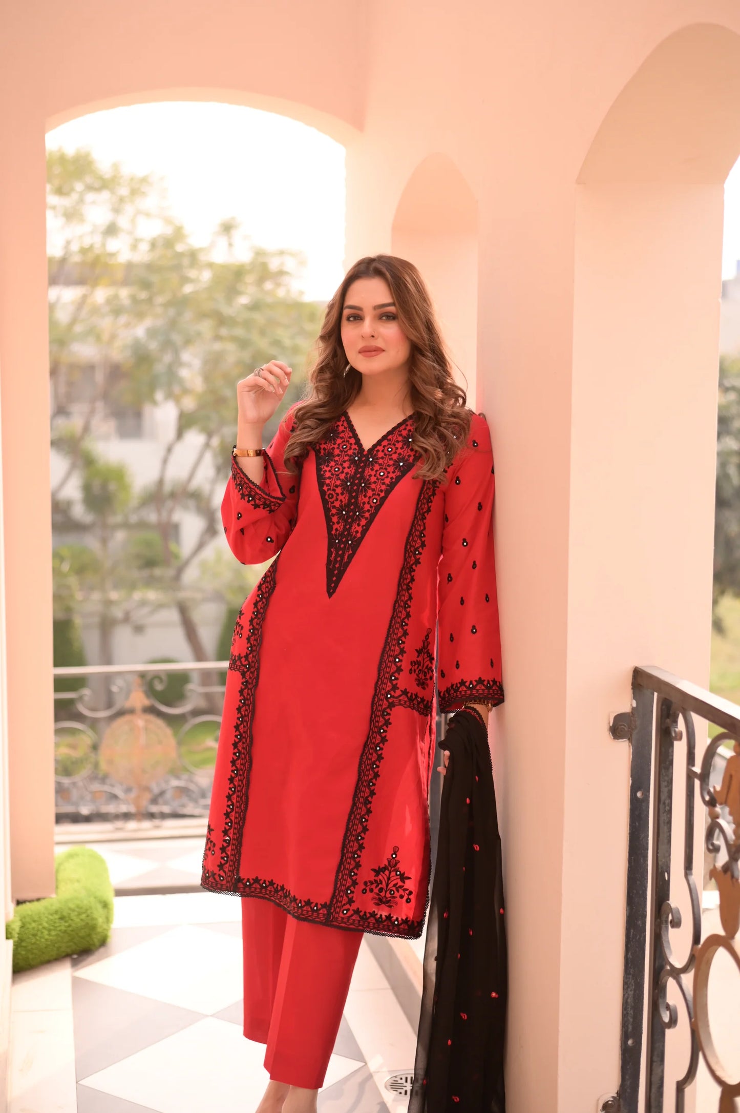 Aneela's - Unstitched Luxury Lawn Sequence Embroidered 3PC Suit - VL1408