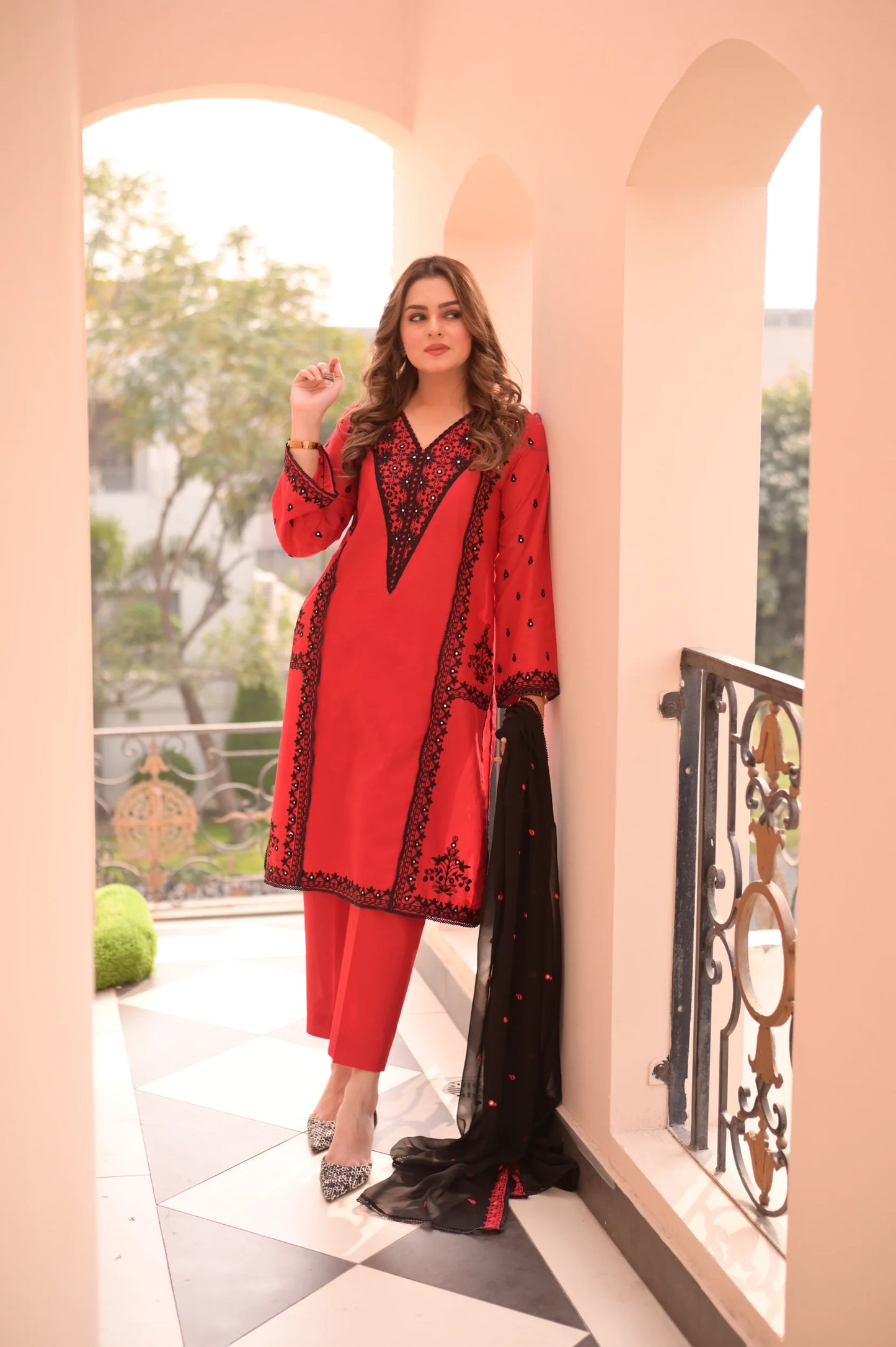 Aneela's - Unstitched Luxury Lawn Sequence Embroidered 3PC Suit - VL1408