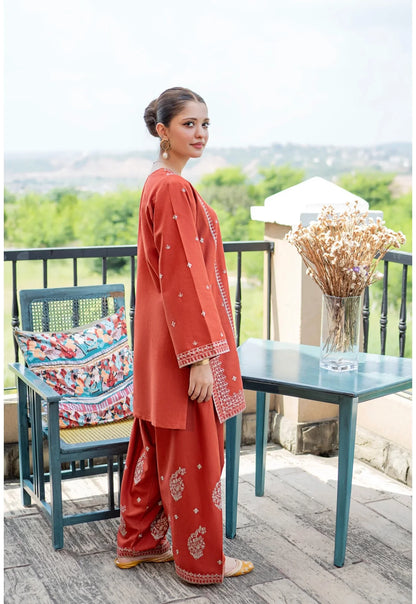 Batik - 2Pc Embroidered Lawn Suite With Fully Embroidered trouser - VL1407
