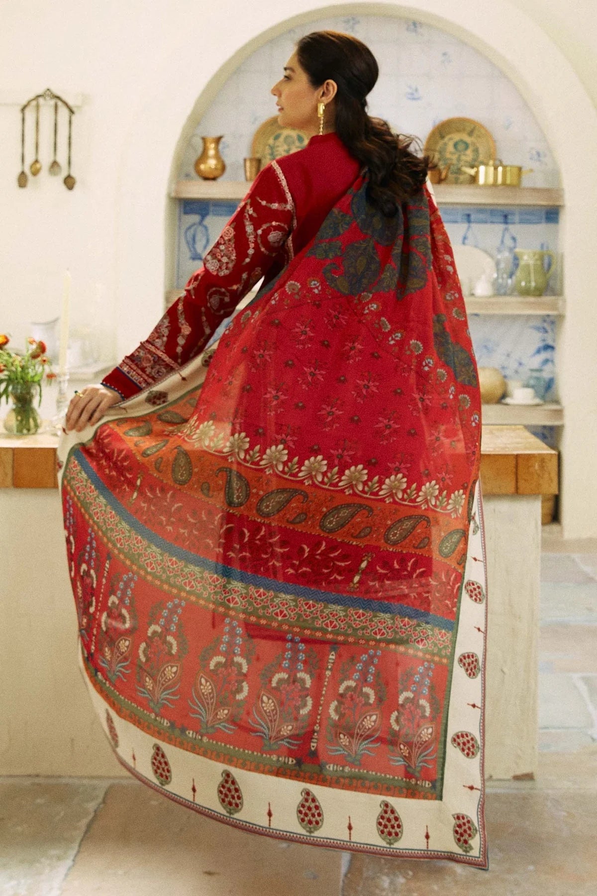 VL801 Zarashahjhan Embroidered Lawn Three Piece