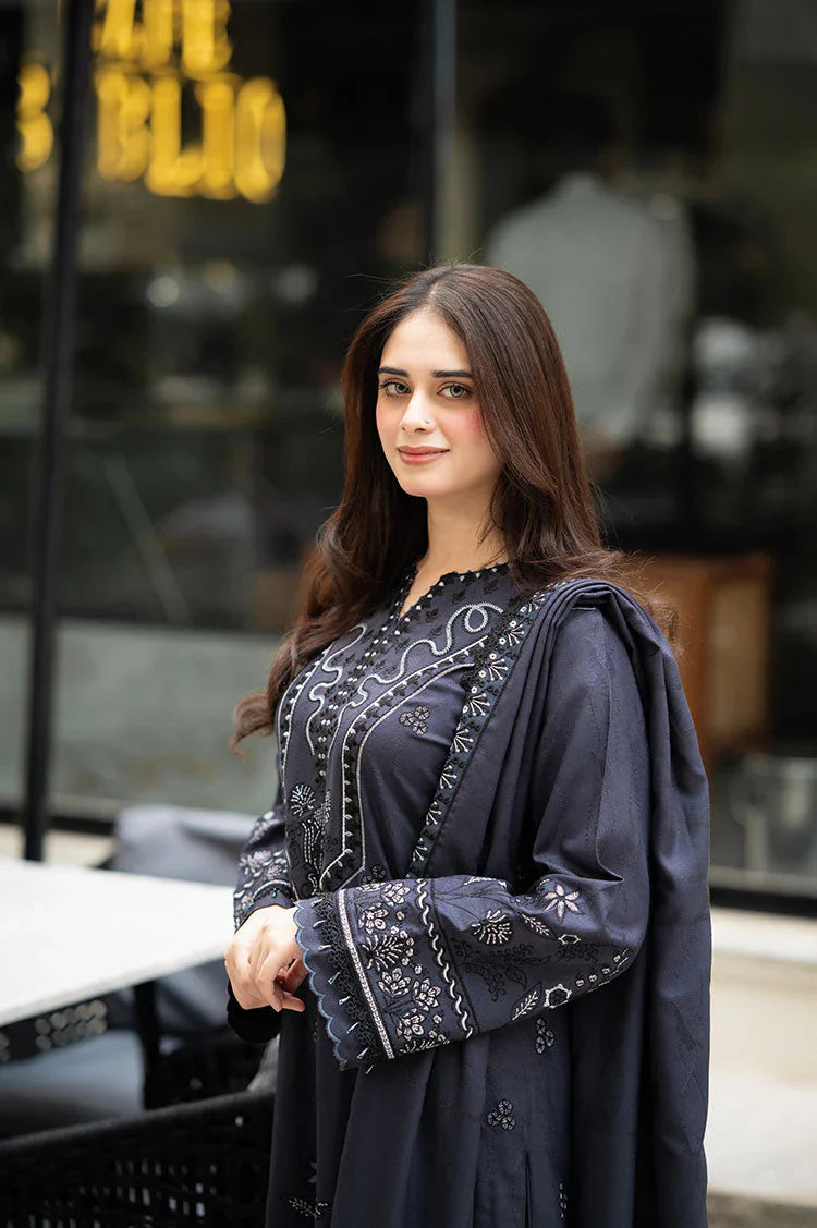 Libass - Winter 3PC Dhanak Embroidered Suit - VL1172