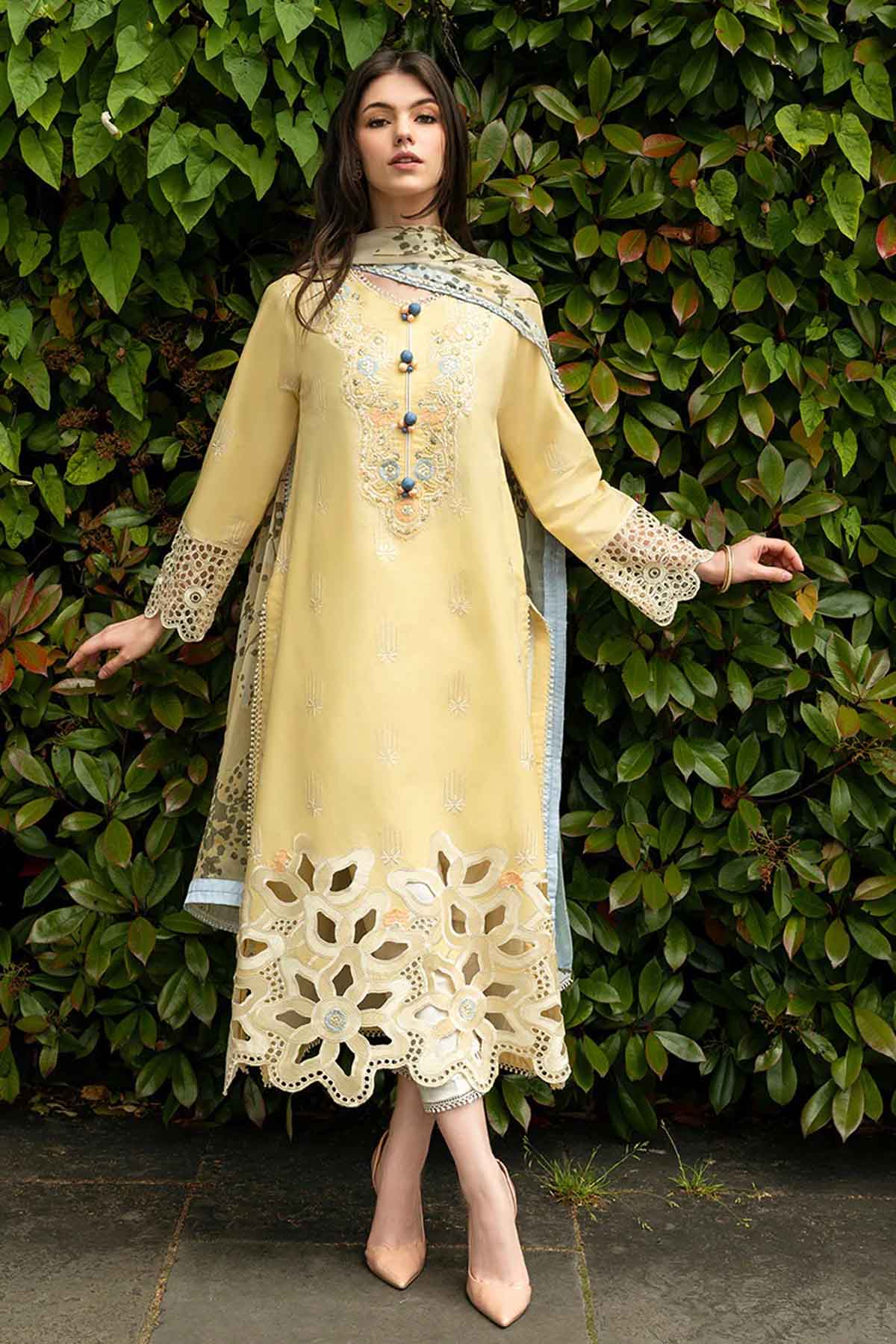 Veezal - 3-Piece Embroidered Lawn Dress - VL1287