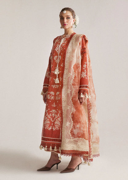 Hussain Rehar Winter Embroidered 3pc Dhanak Suite - VL1164