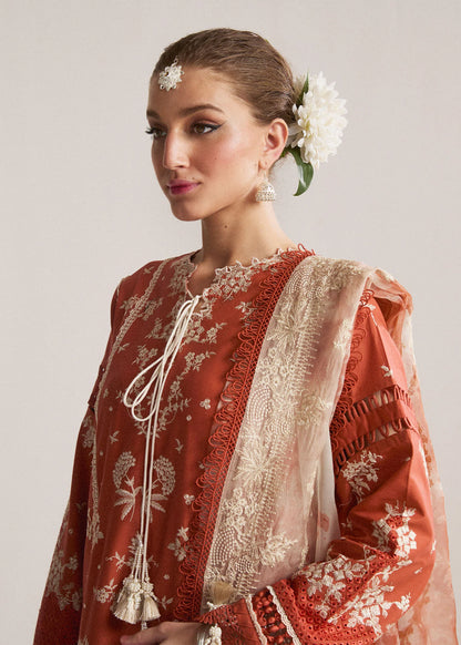 Hussain Rehar Winter Embroidered 3pc Dhanak Suite - VL1164