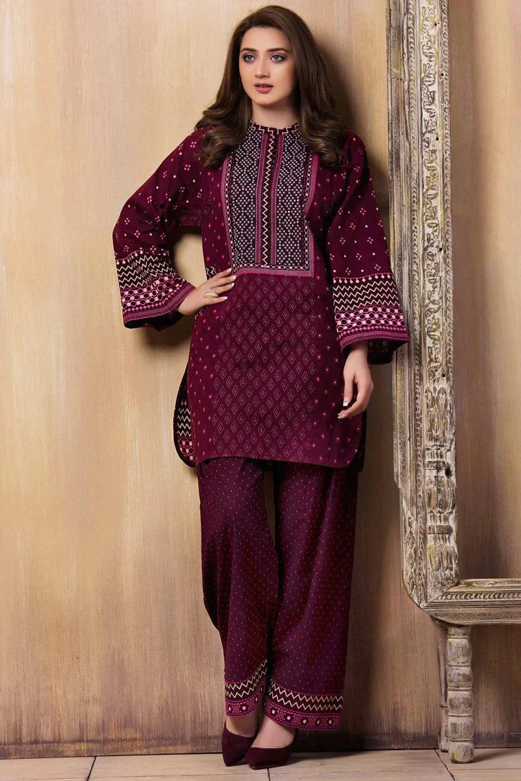 VL415 Lajwanti 2Pc Embroidered Lawn Suite With Fully Embroidered trouser & Patches