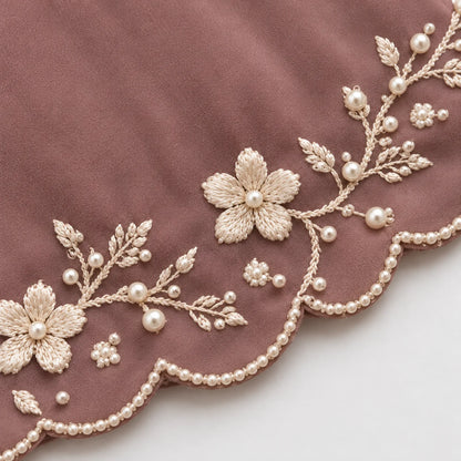 Bunaai - Winter -3PC Silk Embroidered Suit - VL1702