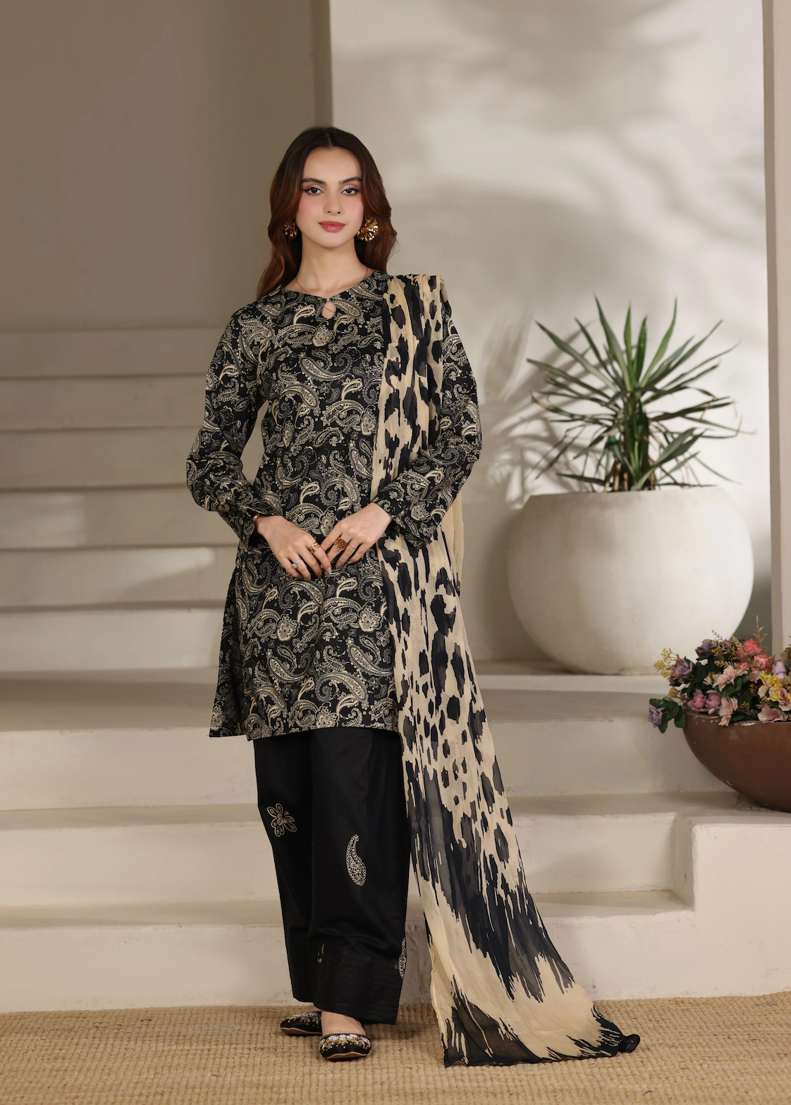 GulAhmed - Summer 3PC Lawn Digital Printed Dress - VL1413