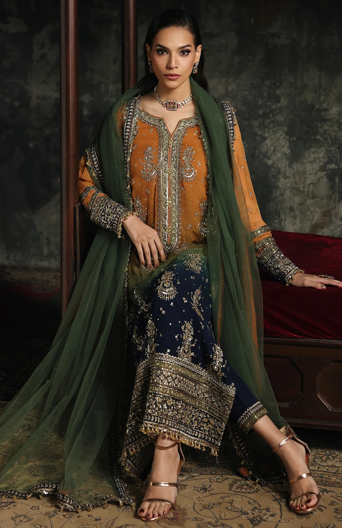 Chrizma - Unstitched Luxury Lawn Heavy Embroidered 3PC Suit - VL1430