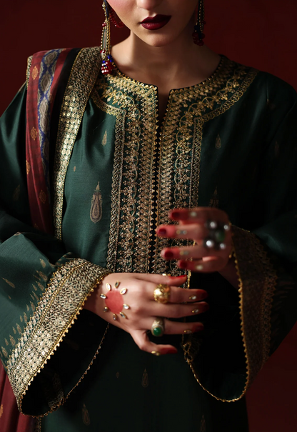 Humjoli - - Unstitched Luxury Lawn Heavy Embroidered 3PC Suit - VL1432