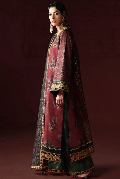 AsimJofa - Unstitched Luxury Lawn Heavy Embroidered 3PC Suit - VL1433