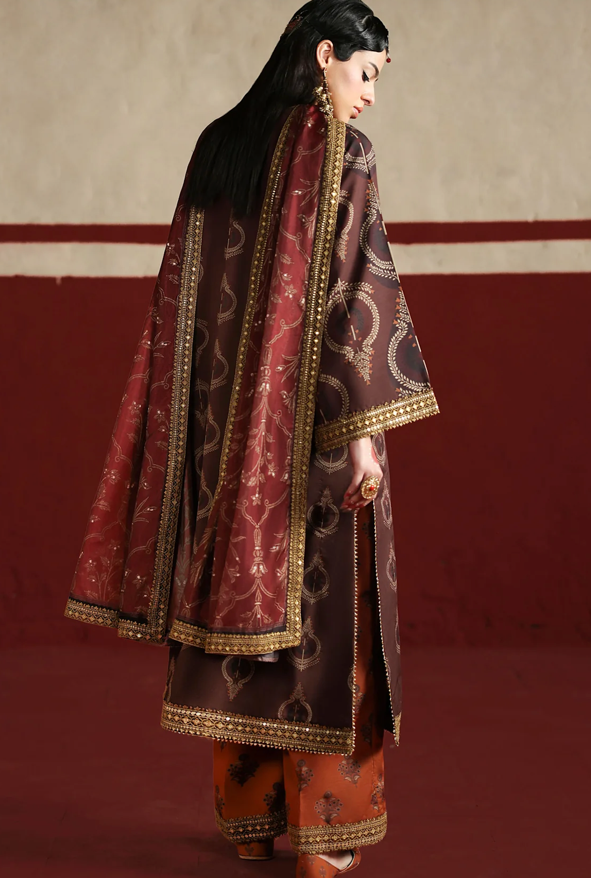 AsimJofa - Unstitched Luxury Lawn Heavy Embroidered 3PC Suit - VL1435