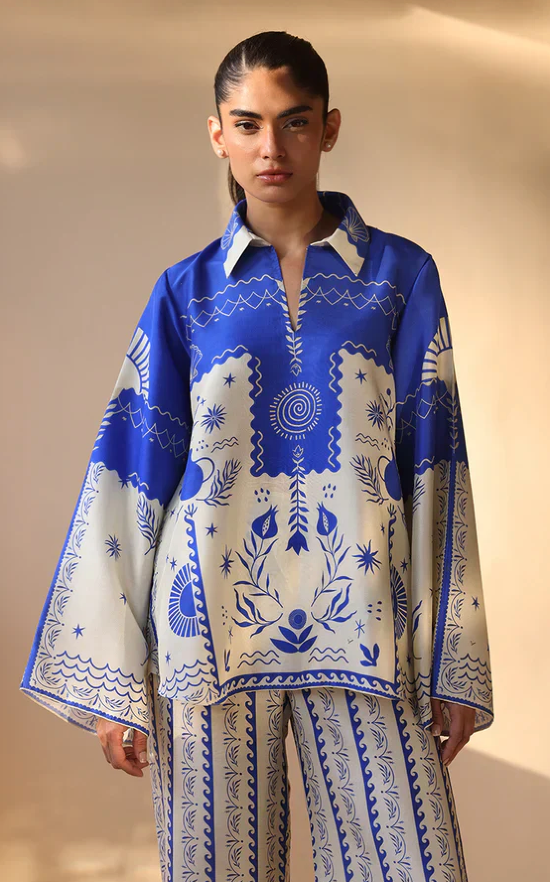 Sapphire - Summer 2PC Lawn Digital Printed Dress - VL1423