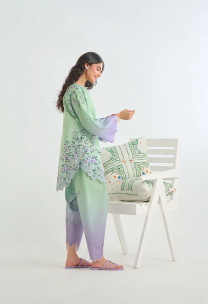 Sapphire - Summer 2PC Lawn Digital Printed Dress - VL1428