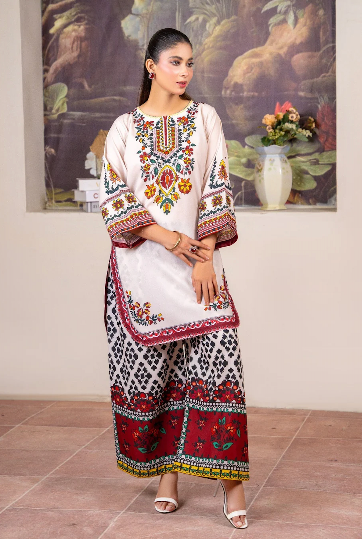 Sapphire - Summer 2PC Lawn Digital Printed Dress - VL1429