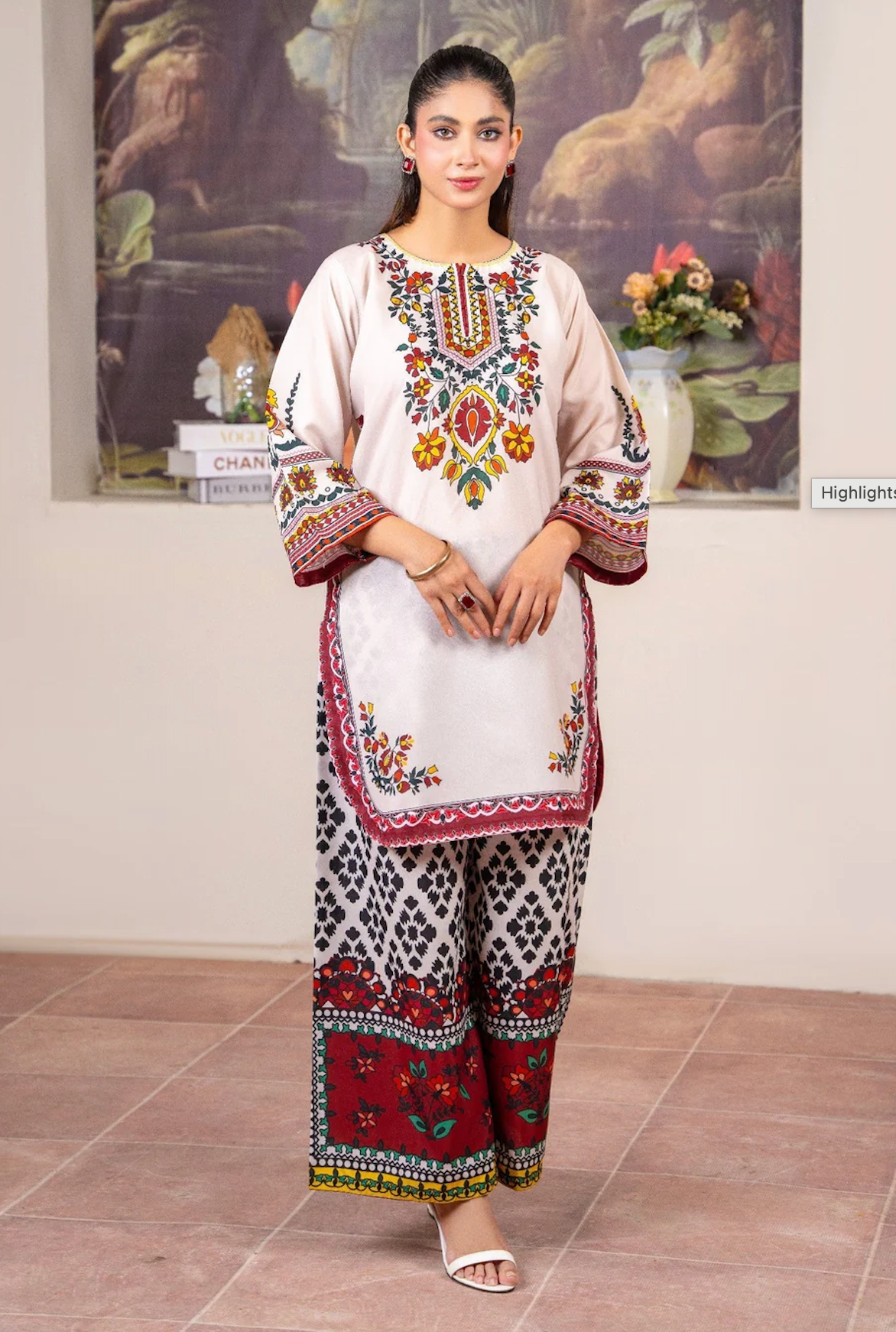 Sapphire - Summer 2PC Lawn Digital Printed Dress - VL1429