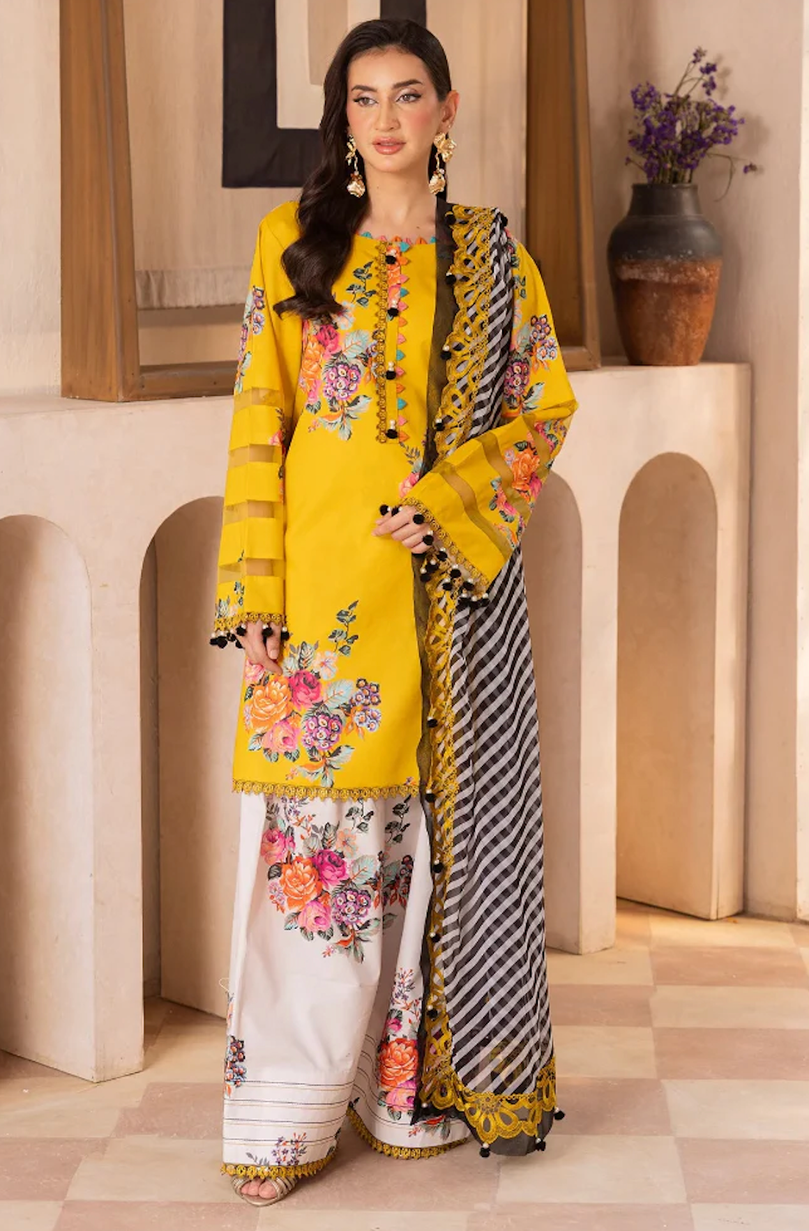 Charizma - Summer 3PC Lawn Digital Print Dress - VL1447