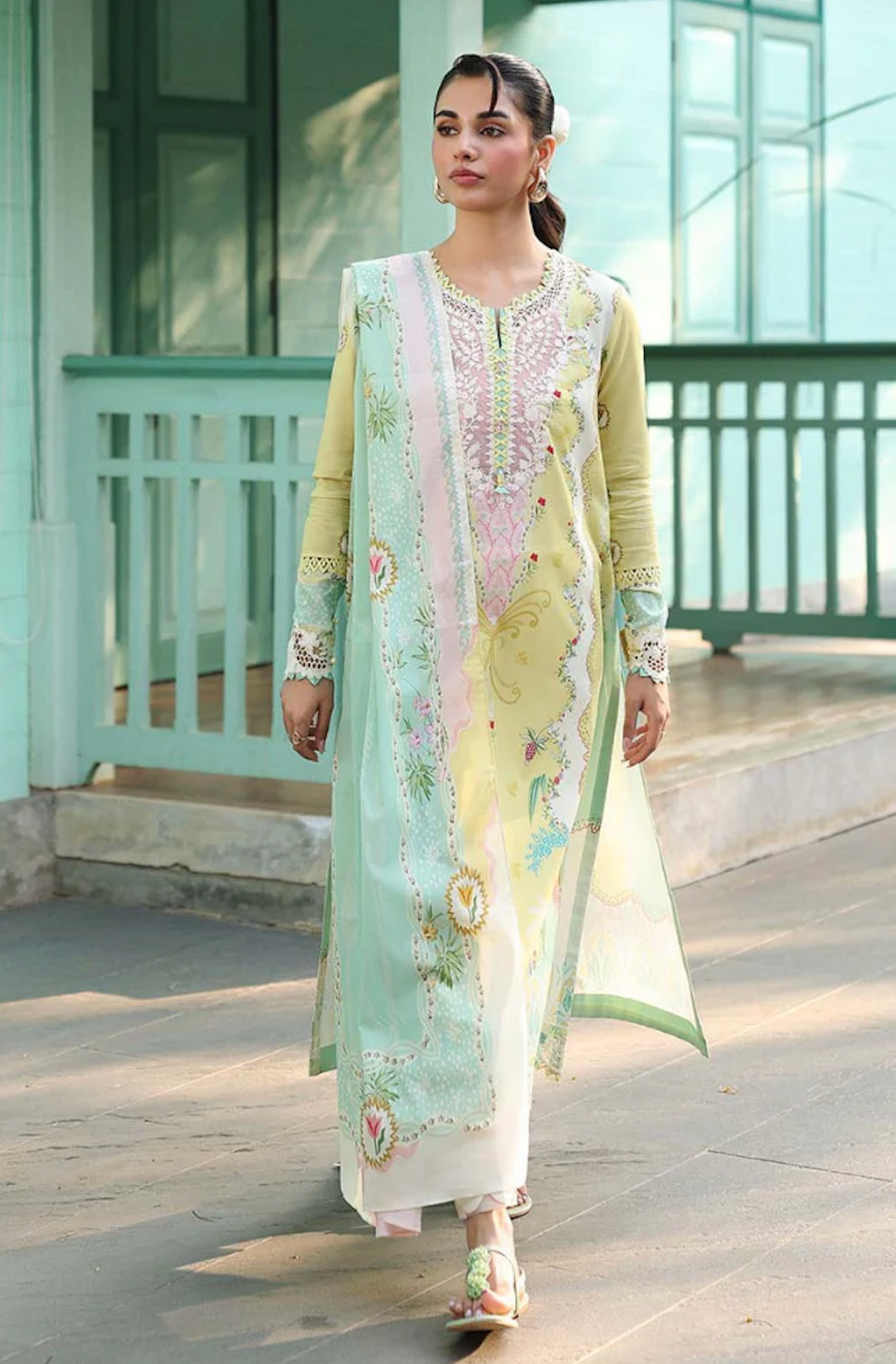 Qalamkar - Summer 3PC Lawn Digital Printed Dress -