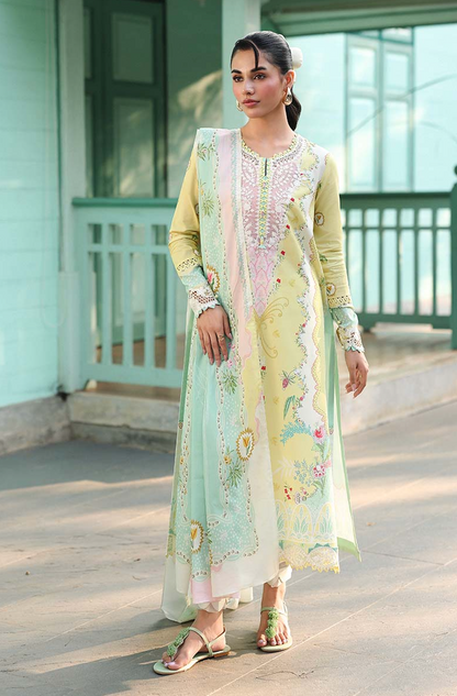 Qalamkar - Summer 3PC Lawn Digital Printed Dress -