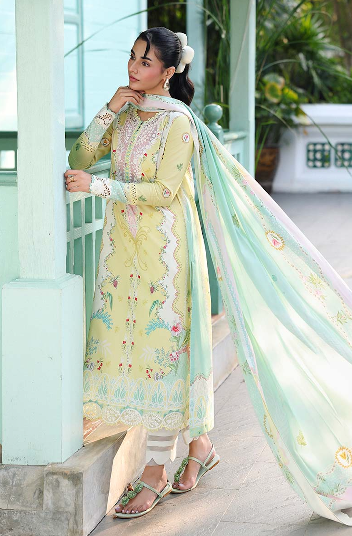 Qalamkar - Summer 3PC Lawn Digital Printed Dress -