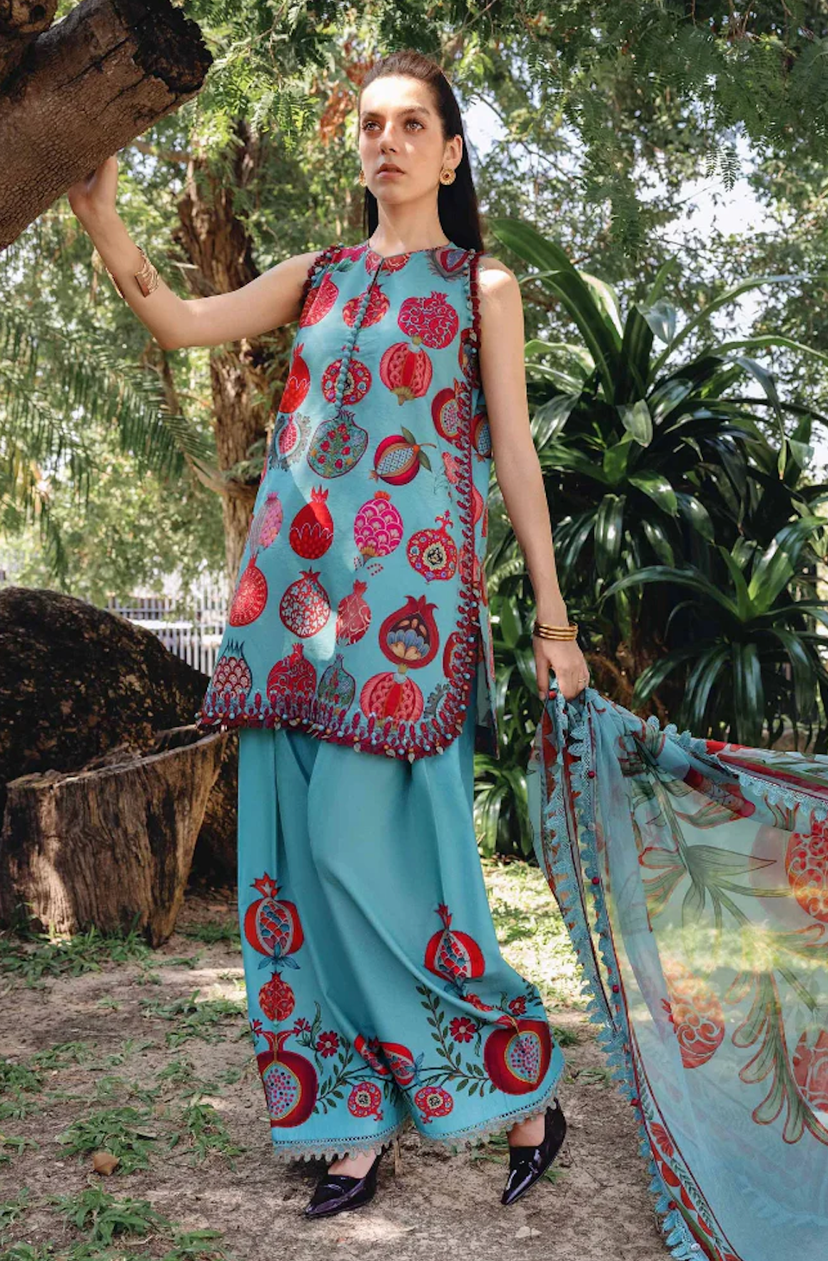 Khaadi - Summer 3PC Lawn Digital Printed Dress - VL1449