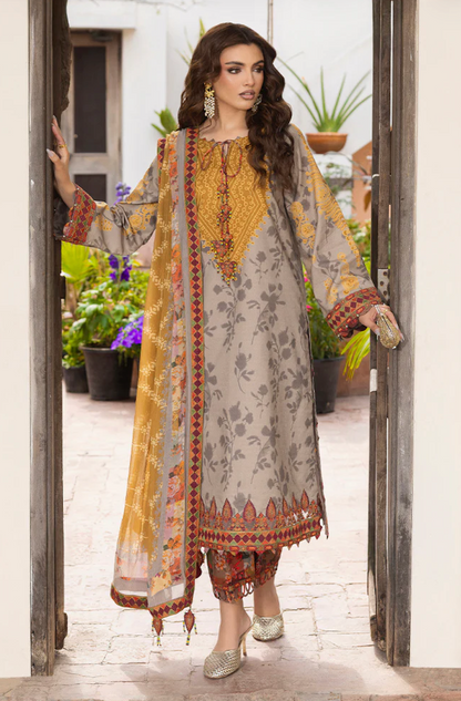 Khaadi - Summer 3PC Lawn Digital Printed Dress - VL1450