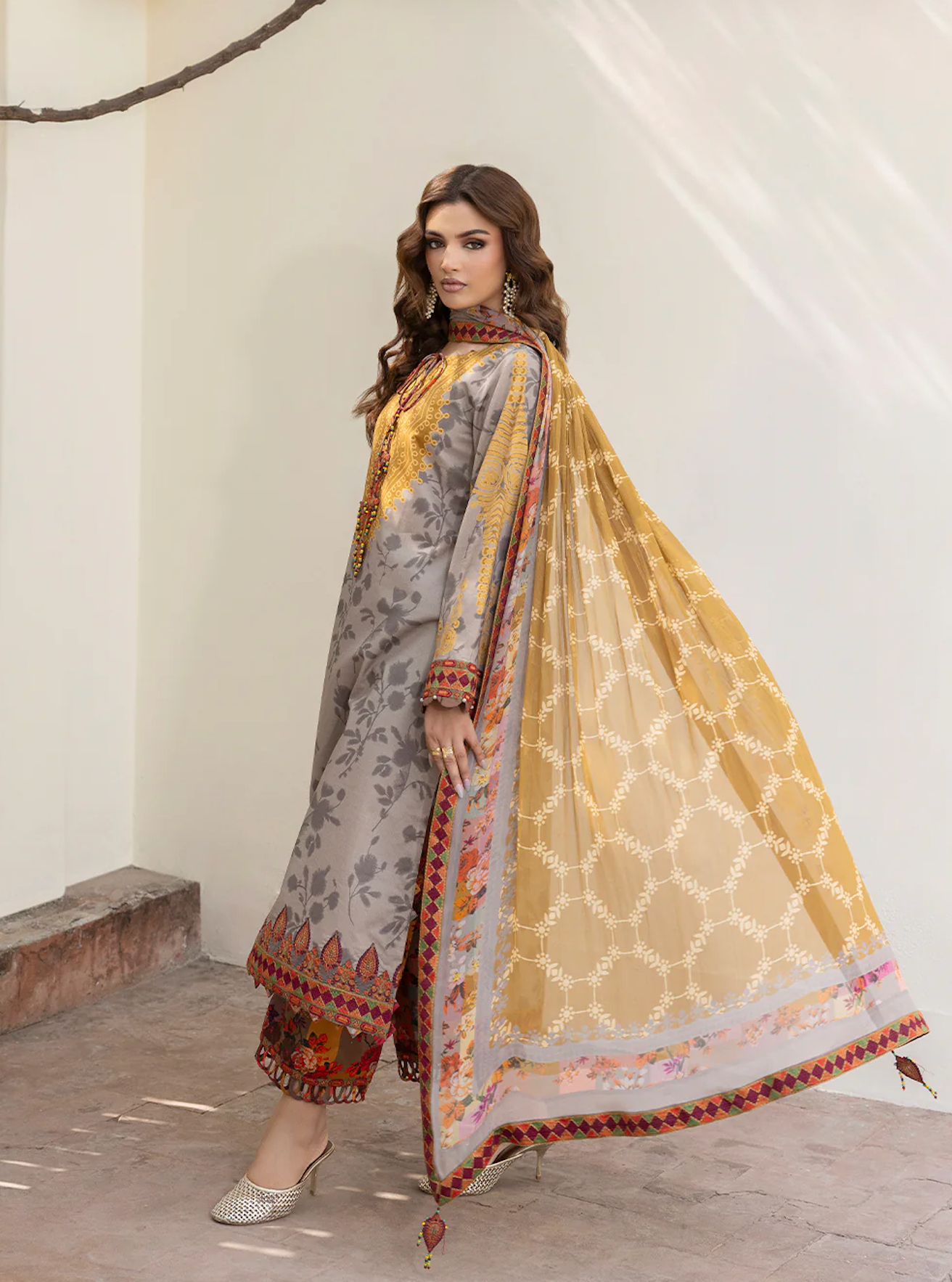 Khaadi - Summer 3PC Lawn Digital Printed Dress - VL1450