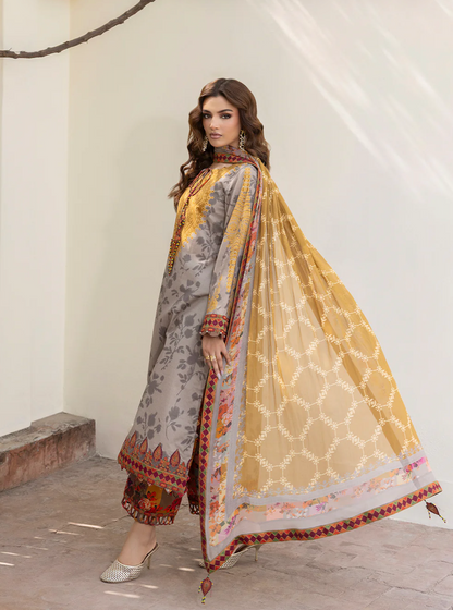 Khaadi - Summer 3PC Lawn Digital Printed Dress - VL1450