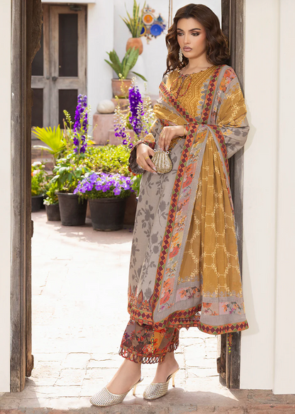Khaadi - Summer 3PC Lawn Digital Printed Dress - VL1450
