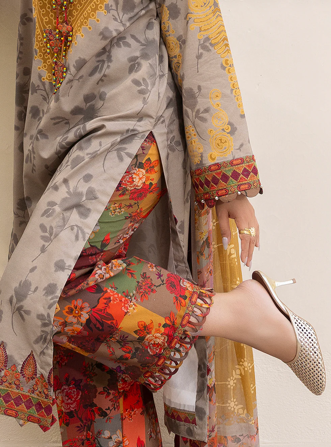 Khaadi - Summer 3PC Lawn Digital Printed Dress - VL1450