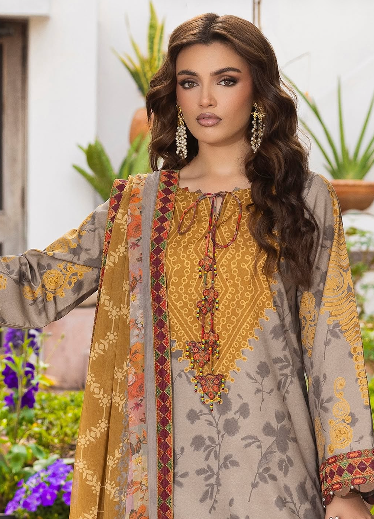 Khaadi - Summer 3PC Lawn Digital Printed Dress - VL1450