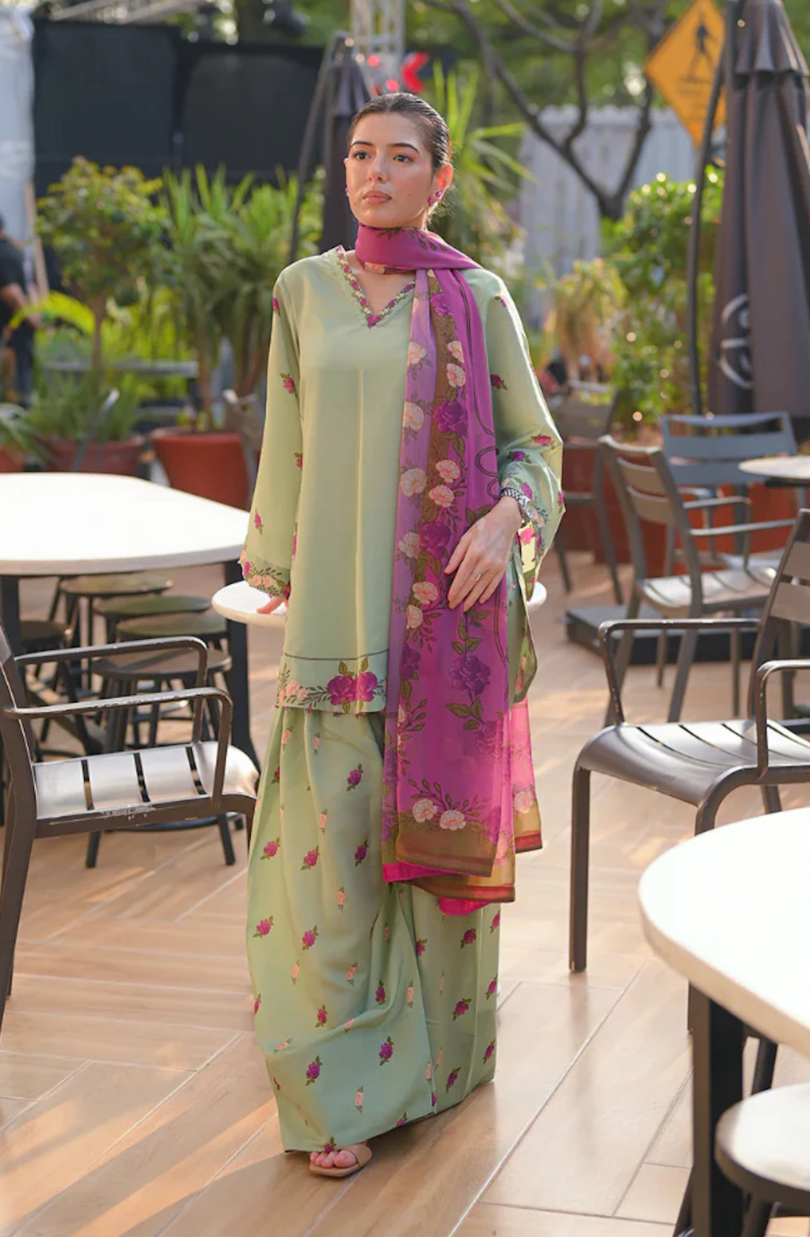 Aneela - Summer 3PC Lawn Digital Printed Dress - VL1452