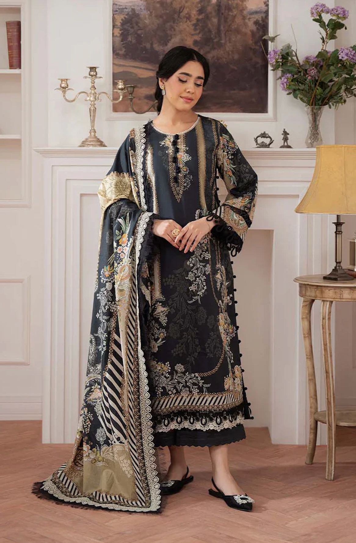 Khaadi - Summer 3PC Lawn Digital Printed Dress - VL1453