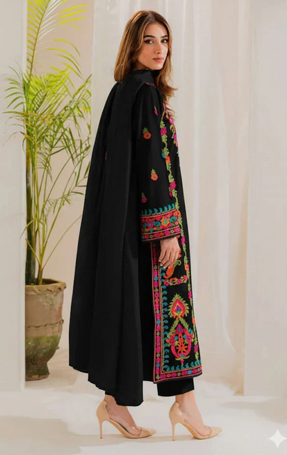 Aneela - Summer 3PC Lawn Embroidered Suit - VL1455