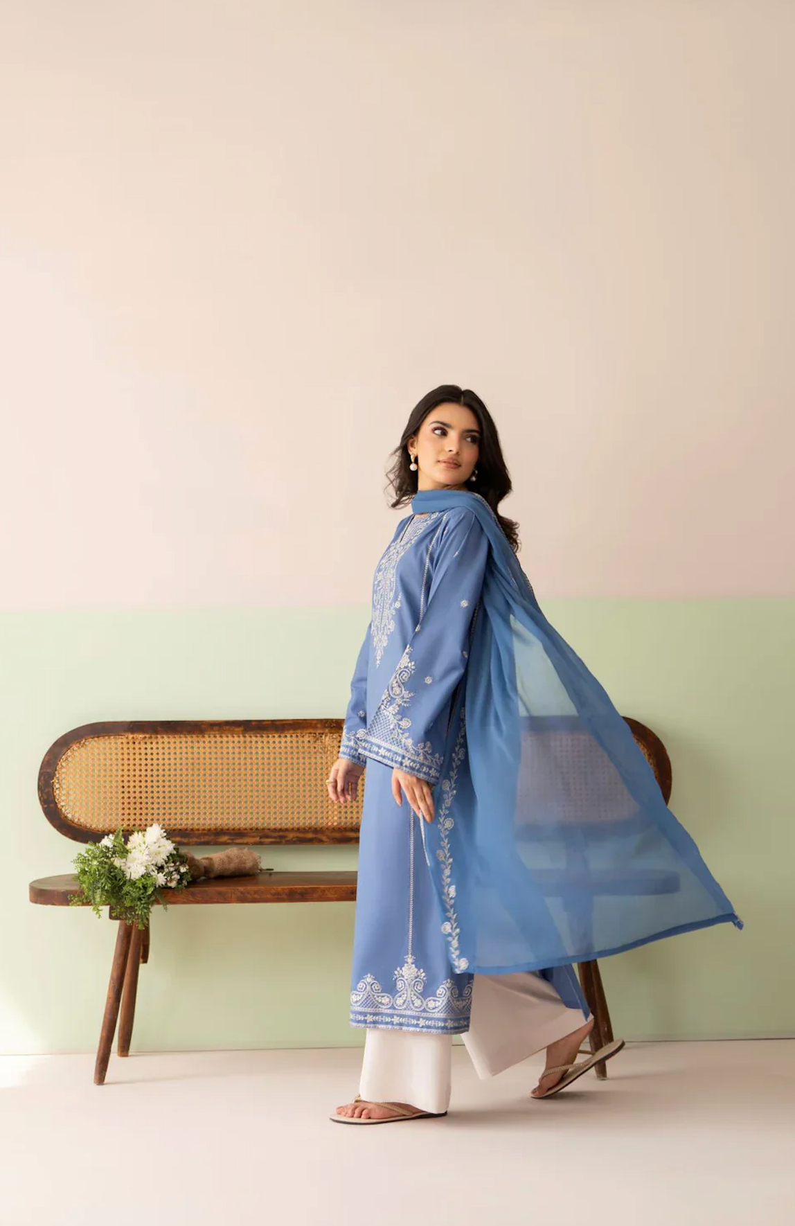 Cross Stitch - Summer-3PC Lawn Embroidered Suit - VL1459