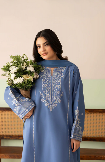 Cross Stitch - Summer-3PC Lawn Embroidered Suit - VL1459
