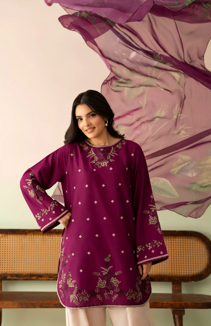 Baroque - Summer-3PC Lawn Embroidered Suit - VL1460