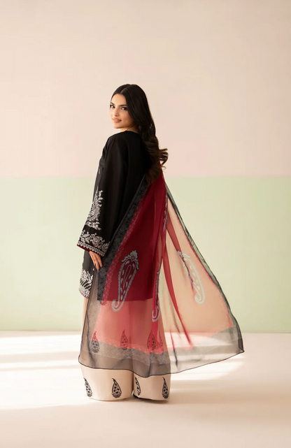 Baroque - Summer-3PC Lawn Embroidered Suit - VL1461