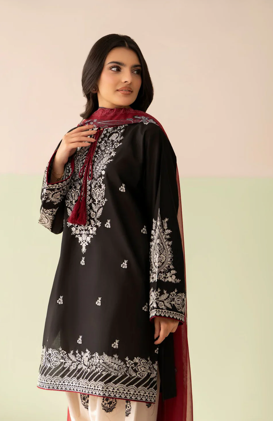 Baroque - Summer-3PC Lawn Embroidered Suit - VL1461
