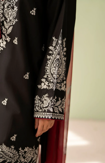 Baroque - Summer-3PC Lawn Embroidered Suit - VL1461