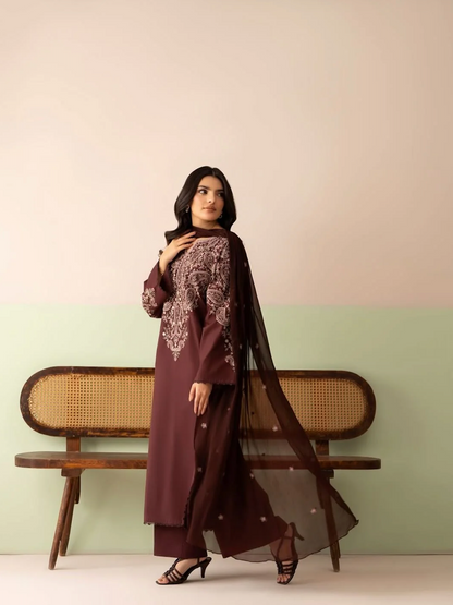 Jazmin - Summer-3PC Lawn Embroidered Suit - VL1462
