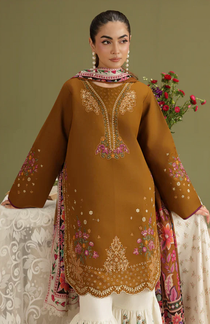 RajBari - Summer-3PC Lawn Embroidered Suit - VL1464