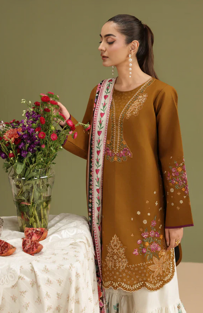RajBari - Summer-3PC Lawn Embroidered Suit - VL1464