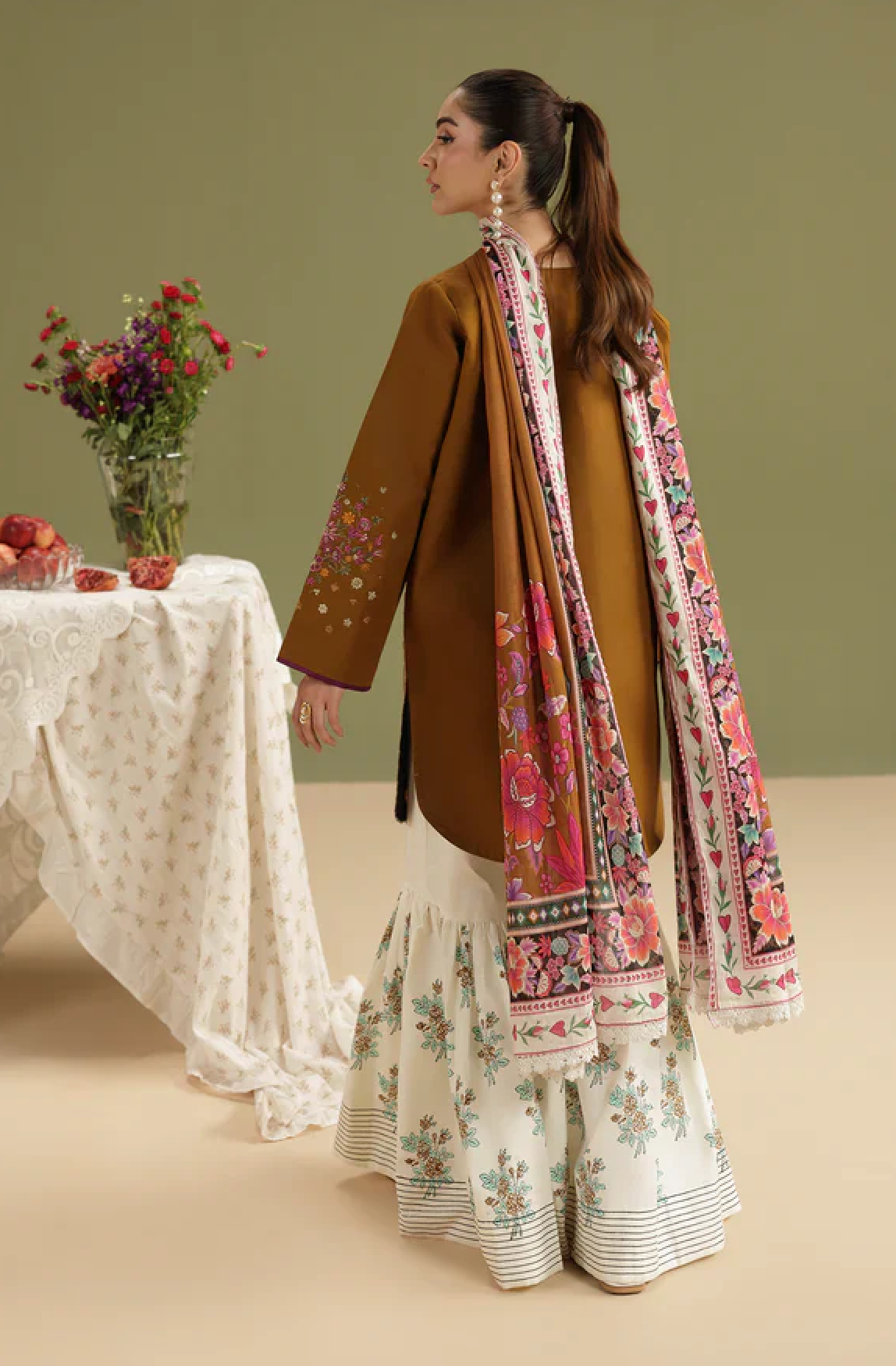 RajBari - Summer-3PC Lawn Embroidered Suit - VL1464