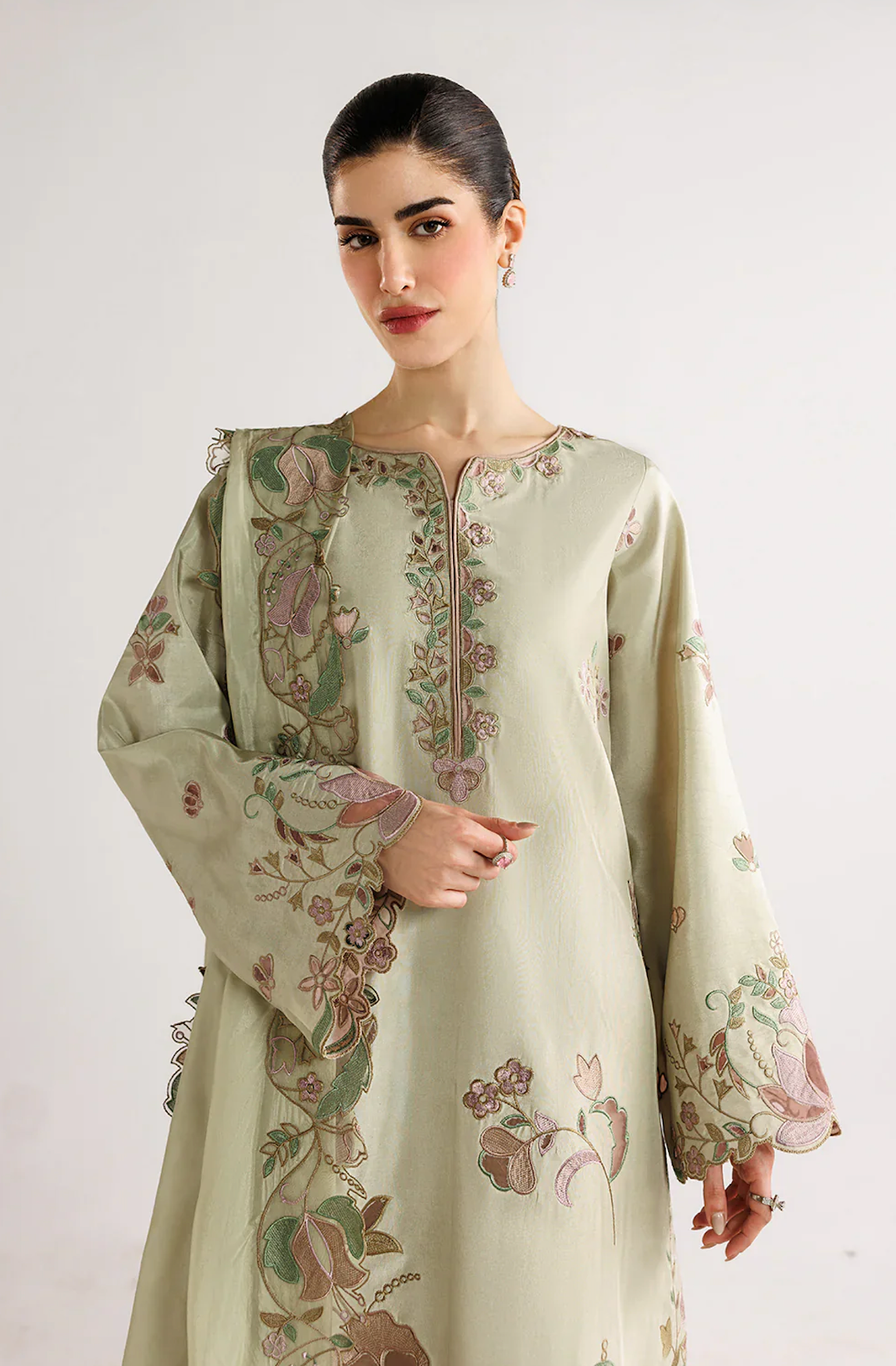 Baroque - Summer-3PC Lawn Embroidered Suit - VL1465