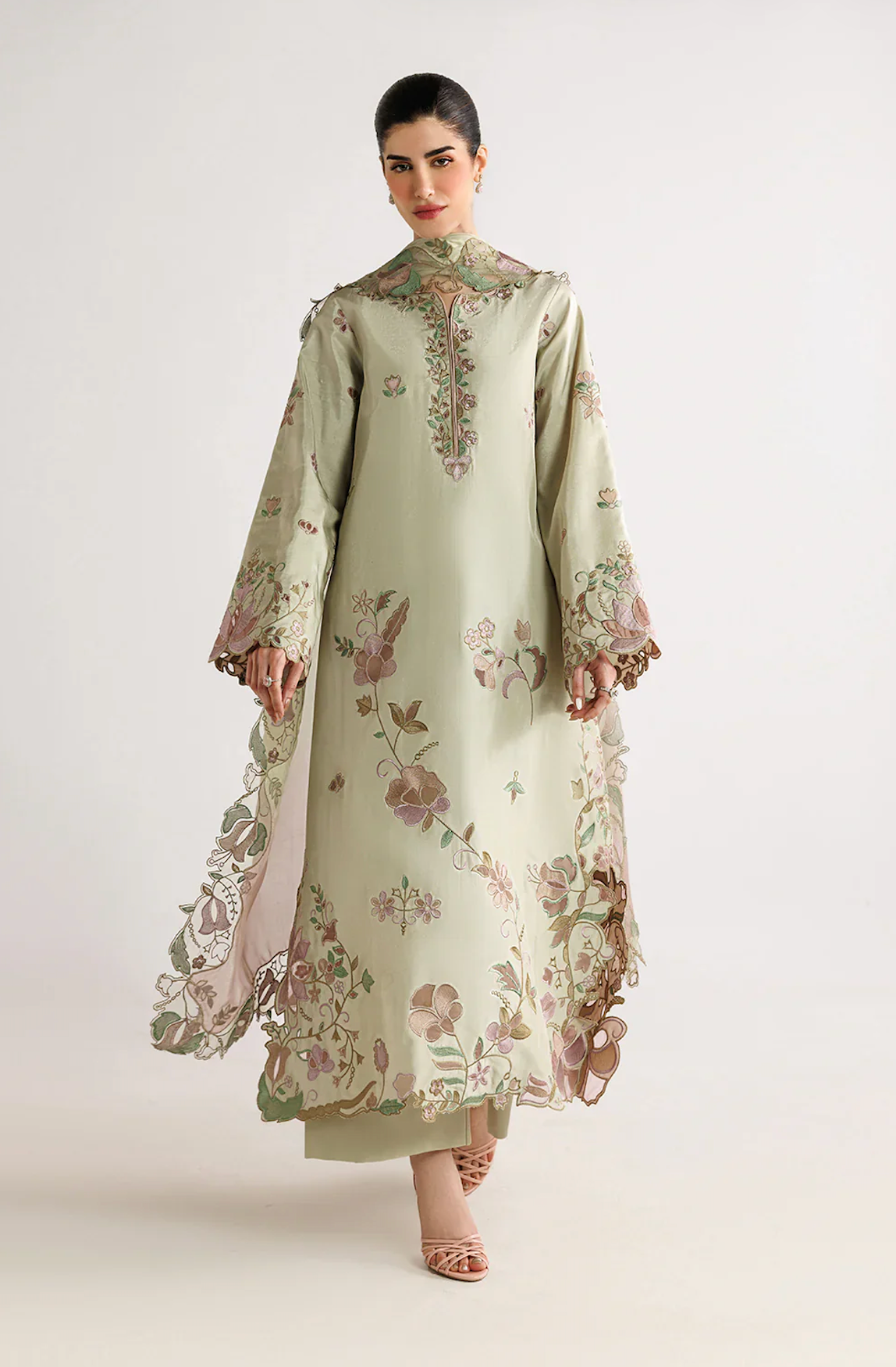 Baroque - Summer-3PC Lawn Embroidered Suit - VL1465