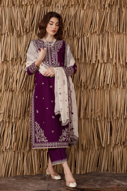 Mohagni - Summer 3PC Lawn Embroidered Suit - VL1405