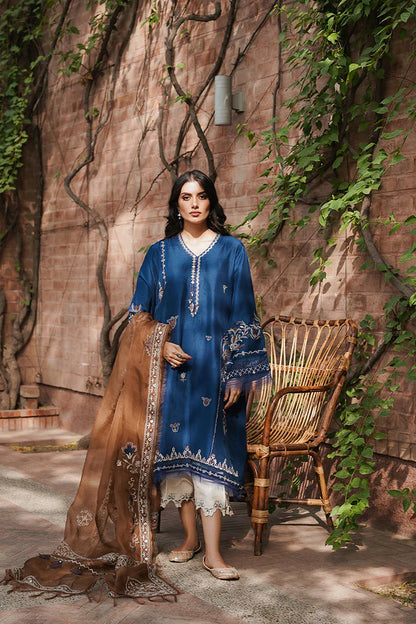 VL822 Cross Stitch, unstitched 3 piece lawn embroidered suit